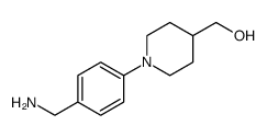 (1-[4-(AMINOMETHYL)PHENYL]-4-PIPERIDINYL)METHANOL structure