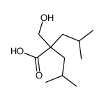 2-hydroxymethyl-2-isobutyl-4-methyl-valeric acid结构式
