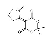 5-(1-methyl-2-pyrrolidinylidene)-2,2-dimethyl-1,3-dioxane-4,6-dione结构式