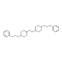 1,2-BIS(4-(3-PHENYL-PROPYL)PIPERID-1-YL)ETHANE structure