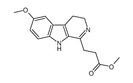 methyl 3-(6-methoxy-4,9-dihydro-3H-pyrido[3,4-b]indol-1-yl)propanoate Structure