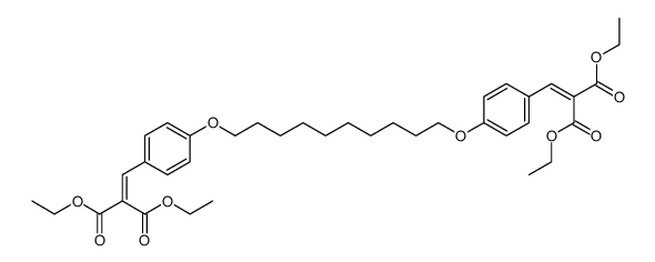 tetraethyl 2,2'-(((decane-1,10-diylbis(oxy))bis(4,1-phenylene))bis(methanylylidene))dimalonate结构式