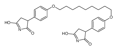 3-[4-[9-[4-(2,5-dioxopyrrolidin-3-yl)phenoxy]nonoxy]phenyl]pyrrolidine-2,5-dione Structure