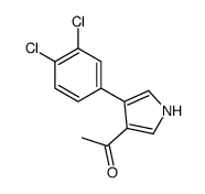 1-[4-(3,4-dichlorophenyl)-1H-pyrrol-3-yl]ethanone Structure