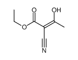 ethyl (Z)-2-cyano-3-hydroxybut-2-enoate Structure