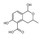 1,6-dihydroxy-3-methylisochroman-5-carboxylic acid Structure