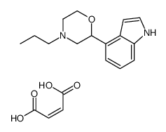 but-2-enedioic acid,2-(1H-indol-4-yl)-4-propylmorpholine结构式