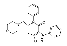N-phenyl-N-(2-morpholinoethyl)-5-methyl-3-phenyl-4-isoxazole carboxamide结构式