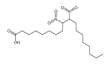 9,10-dinitrooctadecanoic acid结构式