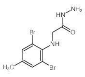 2-[(2,6-dibromo-4-methylphenyl)amino]acetohydrazide Structure
