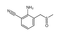 2-amino-3-(methylsulfinylmethyl)benzonitrile结构式