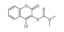 4-chloro-3-coumarinyl N,N-dimethyldithiocarbamidate Structure