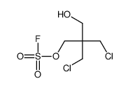 1-chloro-2-(chloromethyl)-2-(fluorosulfonyloxymethyl)-3-hydroxypropane结构式