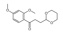 2',4'-DIMETHOXY-3-(1,3-DIOXAN-2-YL)PROPIOPHENONE structure
