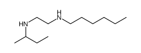 N-2-BUTYL-N'-HEXYLETHYLENEDIAMINE Structure