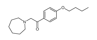 2-(azepan-1-yl)-1-(4-butoxyphenyl)ethanone结构式