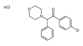 1-(4-chlorophenyl)-2-morpholin-4-yl-2-phenylethanone,hydrochloride Structure