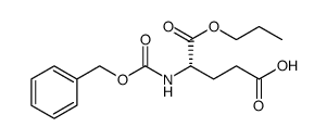 L-Glutamic acid, N-[(phenylmethoxy)carbonyl]-, 1-propyl ester结构式