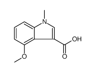 1H-Indole-3-carboxylic acid, 4-methoxy-1-methyl结构式