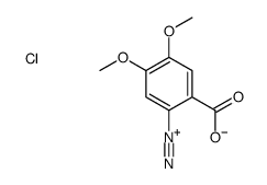 2-carboxy-4,5-dimethoxybenzenediazonium,chloride Structure