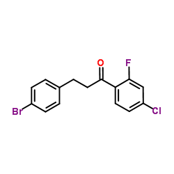 3-(4-Bromophenyl)-1-(4-chloro-2-fluorophenyl)-1-propanone结构式