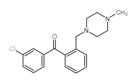 3'-CHLORO-2-(4-METHYLPIPERAZINOMETHYL) BENZOPHENONE结构式