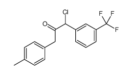 1-chloro-3-(4-methylphenyl)-1-[3-(trifluoromethyl)phenyl]propan-2-one结构式