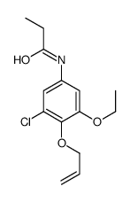 N-(3-chloro-5-ethoxy-4-prop-2-enoxyphenyl)propanamide结构式