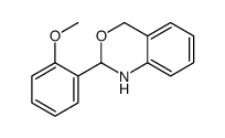 2-(2-methoxyphenyl)-2,4-dihydro-1H-3,1-benzoxazine结构式