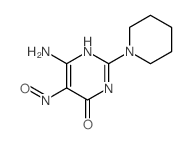 6-amino-5-nitroso-2-(1-piperidyl)-1H-pyrimidin-4-one结构式
