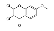 2,3-dichloro-7-methoxychromen-4-one结构式