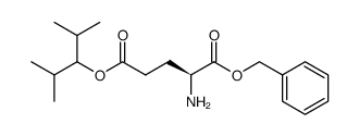 H-Glu[O-(2,4-dimethyl-3-pentyl)]-OBn结构式