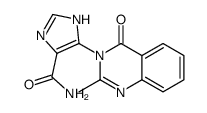 4-(2-methyl-4-oxoquinazolin-3-yl)-1H-imidazole-5-carboxamide结构式