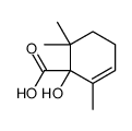 1-hydroxy-2,6,6-trimethylcyclohex-2-ene-1-carboxylic acid Structure