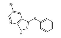 5-溴-3-(苯基硫代)-1H-吡咯并[2,3-B]吡啶结构式