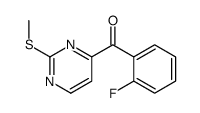 (2-fluorophenyl)-(2-methylsulfanylpyrimidin-4-yl)methanone结构式