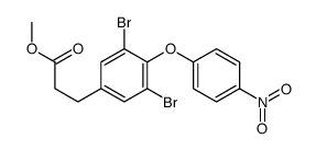 methyl 3-[3,5-dibromo-4-(4-nitrophenoxy)phenyl]propanoate结构式