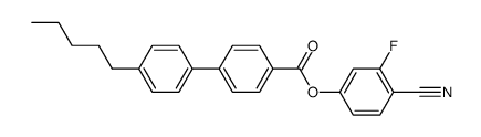 (4-cyano-3-fluorophenyl)-4-<4'-(2-n-pentyl)phenyl>-benzoate结构式