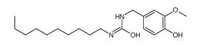 1-decyl-3-[(4-hydroxy-3-methoxyphenyl)methyl]urea结构式