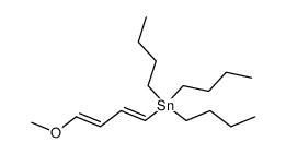 (4-methoxy-1,3-butadienyl)tri-n-butylstannane结构式