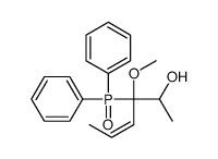 3-diphenylphosphoryl-3-methoxyhex-4-en-2-ol结构式