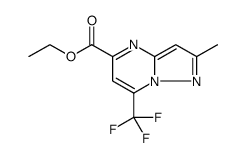 Pyrazolo[1,5-a]pyrimidine-5-carboxylic acid, 2-methyl-7-(trifluoromethyl)-, ethyl ester结构式