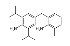 4-[(2-amino-3-methylphenyl)methyl]-2,6-di(propan-2-yl)aniline结构式