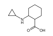 Cyclohexanecarboxylic acid, 2-(cyclopropylamino) Structure