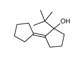 1-tert-butyl-2-(cyclopentylidene)cyclopentan-1-ol Structure