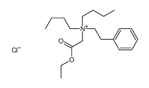 dibutyl(2-ethoxy-2-oxoethyl)phenethylammonium chloride结构式