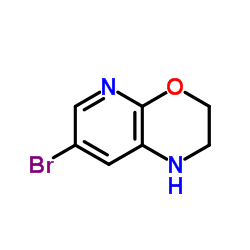 7-溴-2,3-二氢-1H-吡啶并[2,3-b][1,4]恶嗪结构式