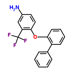 4-(2-Biphenylyloxy)-3-(trifluoromethyl)aniline Structure