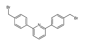 2,6-bis(4'-(bromomethyl)phenyl)pyridine结构式