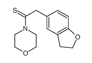 2-(2,3-Dihydro-1-benzofuran-5-yl)-1-(4-morpholinyl)ethanethione结构式